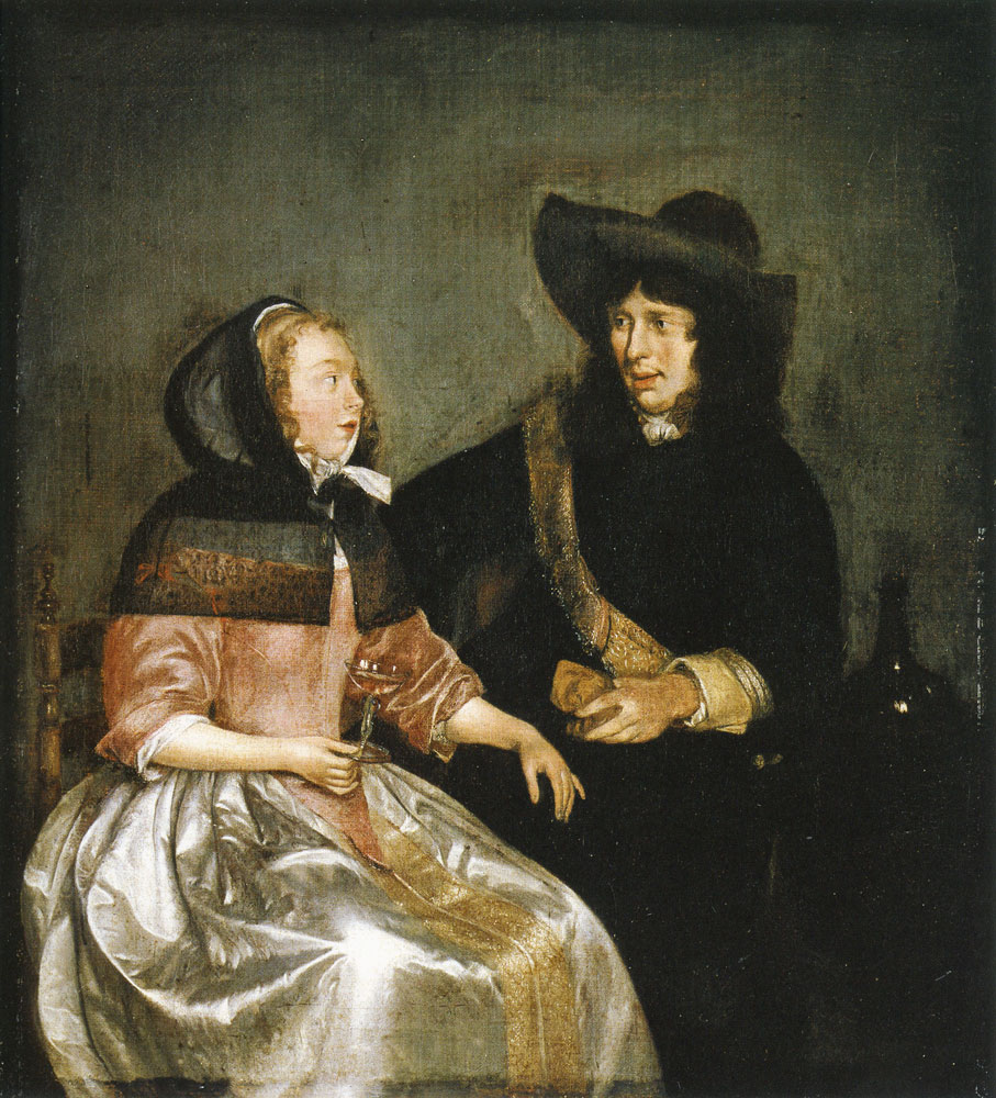 Gerard ter Borch - Young Couple Drinking Wine
